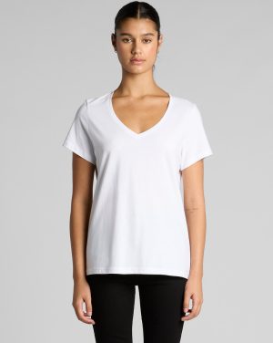 Womens Maple V Neck Tee