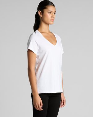Womens Maple V Neck Tee
