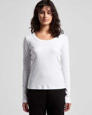 Womens Organic Baby Rib L/S Tee