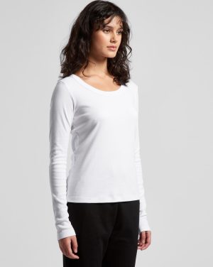 Womens Organic Baby Rib L/S Tee